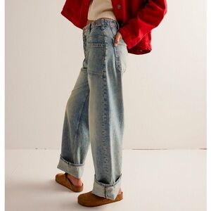 Free People Palmer Cuffed Jeans